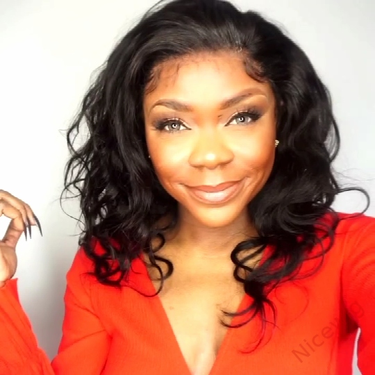 Hot Sale Glueless Wig Black Bob Body Wave Wig For Women