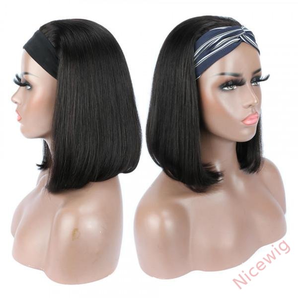 Sale Straight Hair Bob Headband Wigs