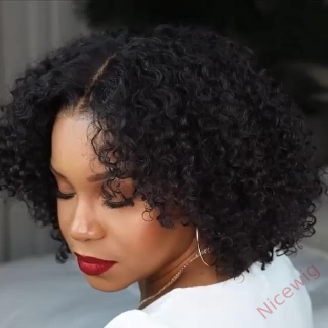 Super Fluffy Afro Kinky Curly Wigs Black Hair