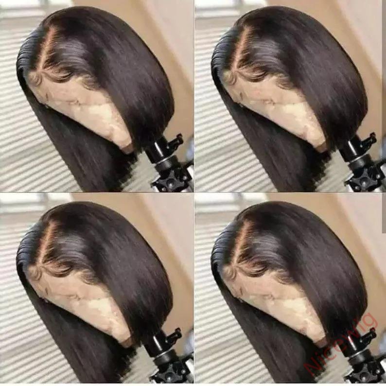 Brazilian BlackStraight Hair BOB Wigs Lady Wig