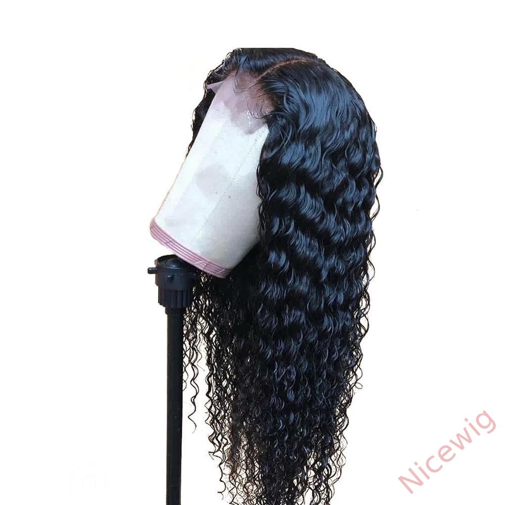 Black Brazilian Black Water Wave Long Wigs