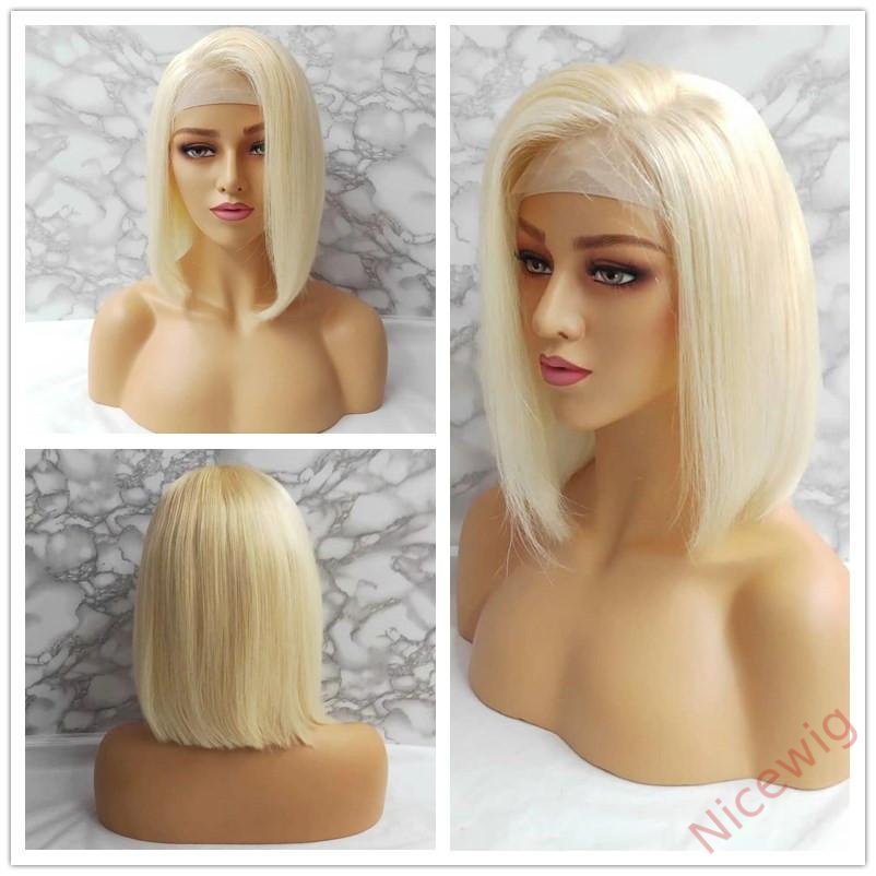 Blonde Brazilian Straight Hai BOB Wigs Lady Wig