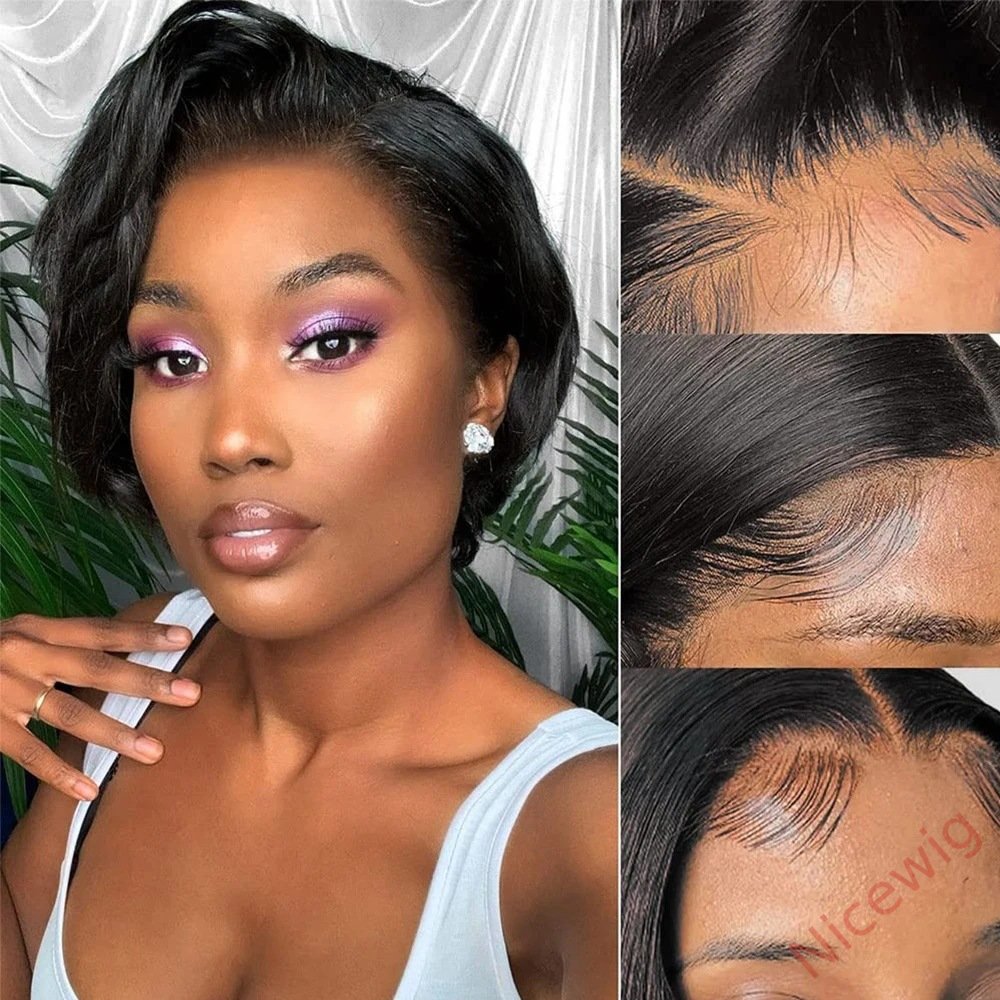 Glueless Lovely Natrual Bob Styles Silky Hair Straight Wig
