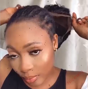 Natural Black Short Wavy Curly Pixed Cut Wig