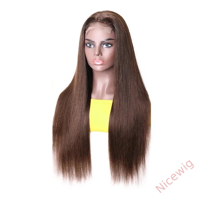 New Brown Straight Hair Long Wig