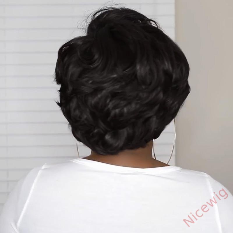 Black Short Wig Bob Straight Hair Wig