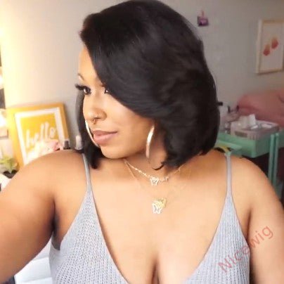 Lovely Natrual Short Bob Body Wave Wig For Women