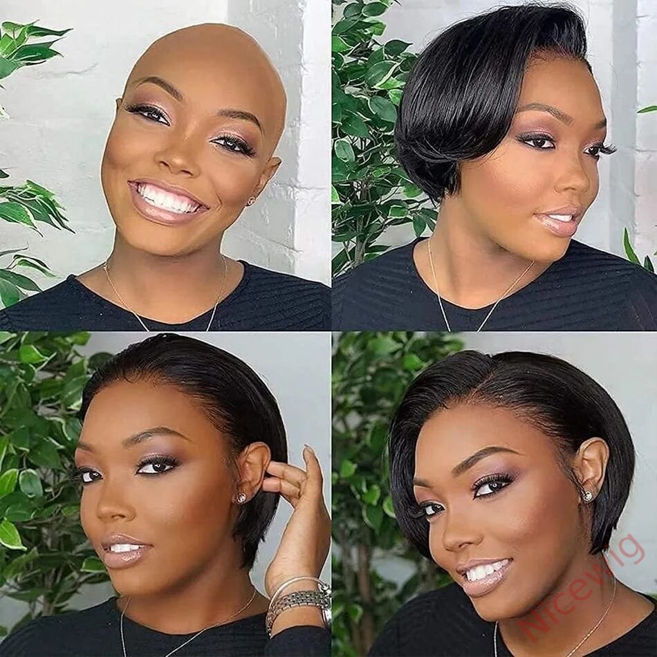 Glueless Lovely Natrual Bob Styles Silky Hair Straight Wig