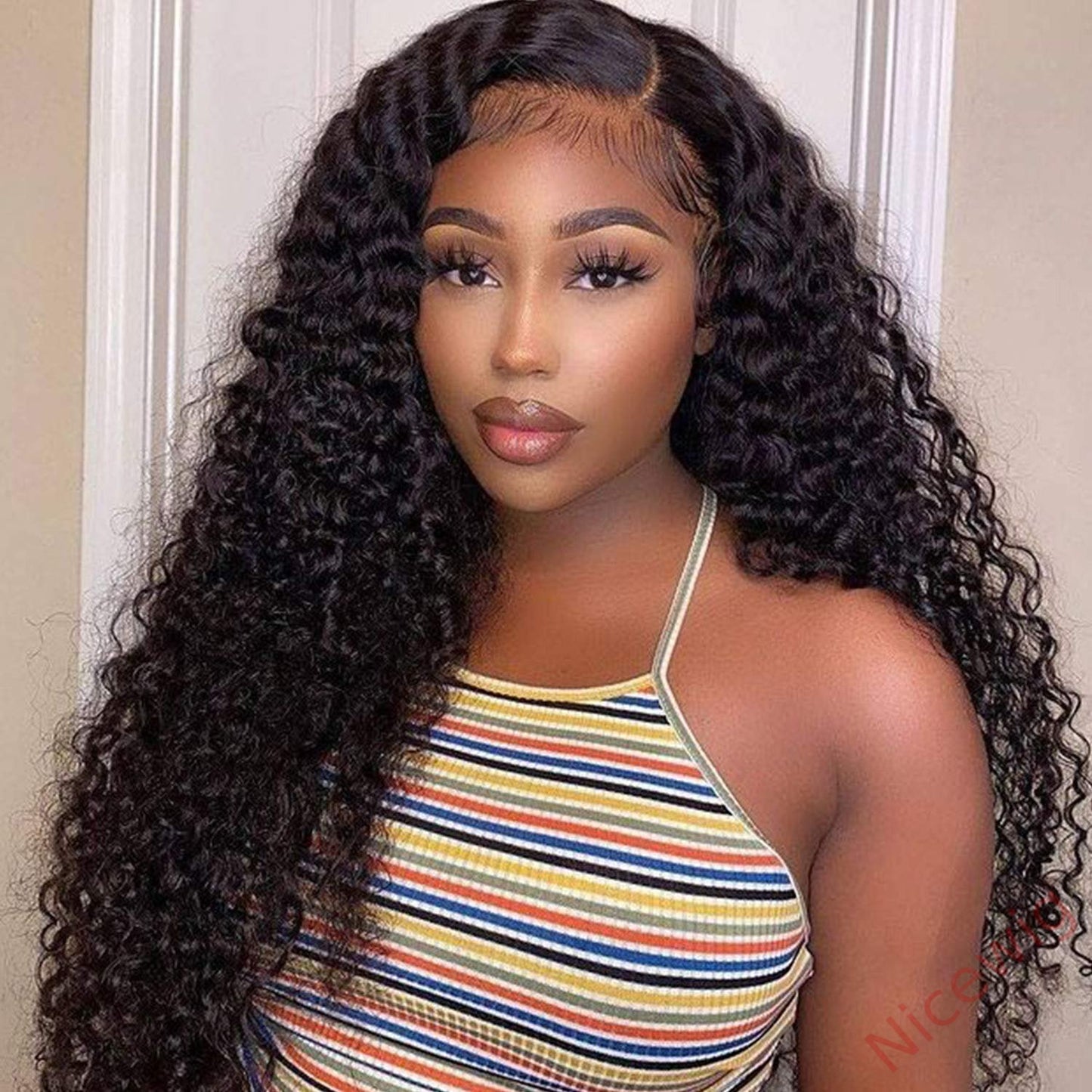 Brazilian Black Water Wave Curly Wig