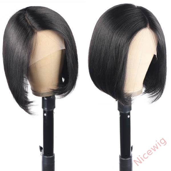 Black Brazilian Straight Hair BOB Wigs Lady Wig