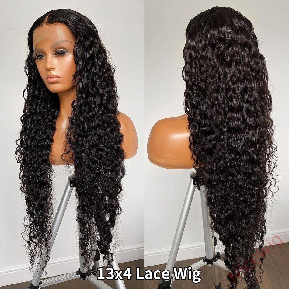 Curly Hair Natural Black Long Wigs