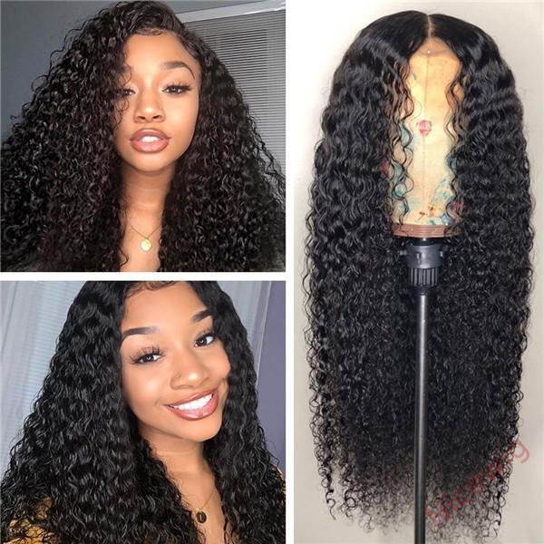 Natural Black Long Hair Curly Wig