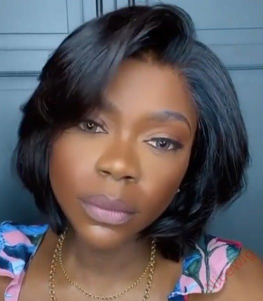 Brazilian Straight Hai Bob Wigs Lady Wig