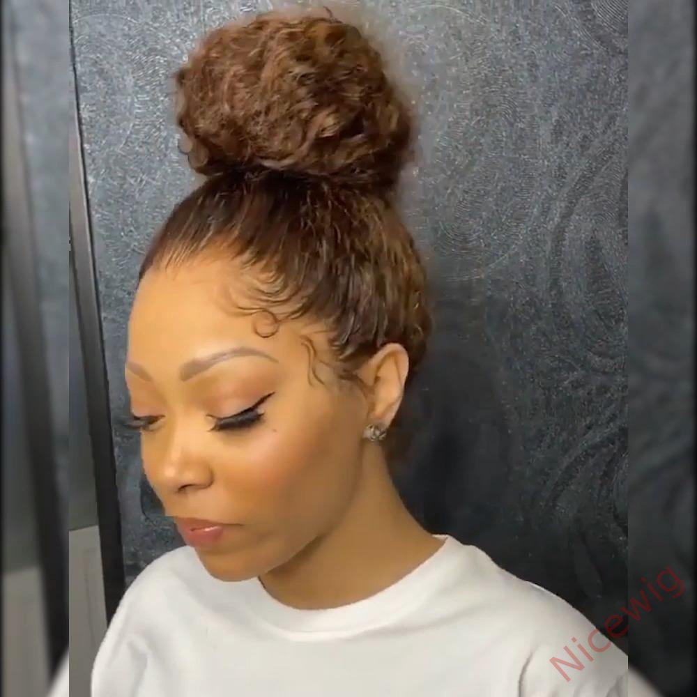 Black Brazilian Water Wave Long Curly Wigs