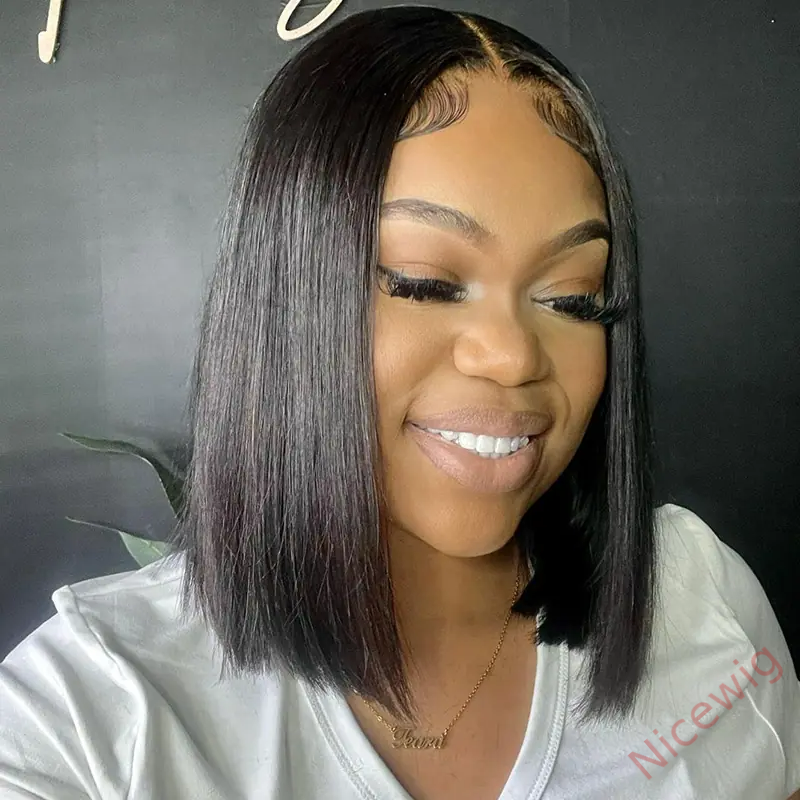 Glueless New Natrual Bob Styles Silky Hair Wig