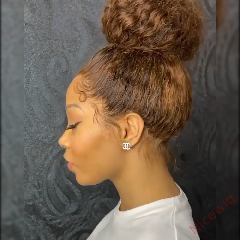 Black Brazilian Water Wave Long Curly Wigs
