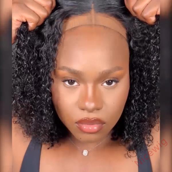 Glueless Super Fluffy Afro Kinky Curly Wigs Black Hair