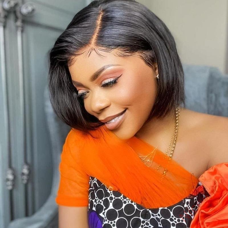 Brazilian Straight Hai BOB Wigs Lady Wig
