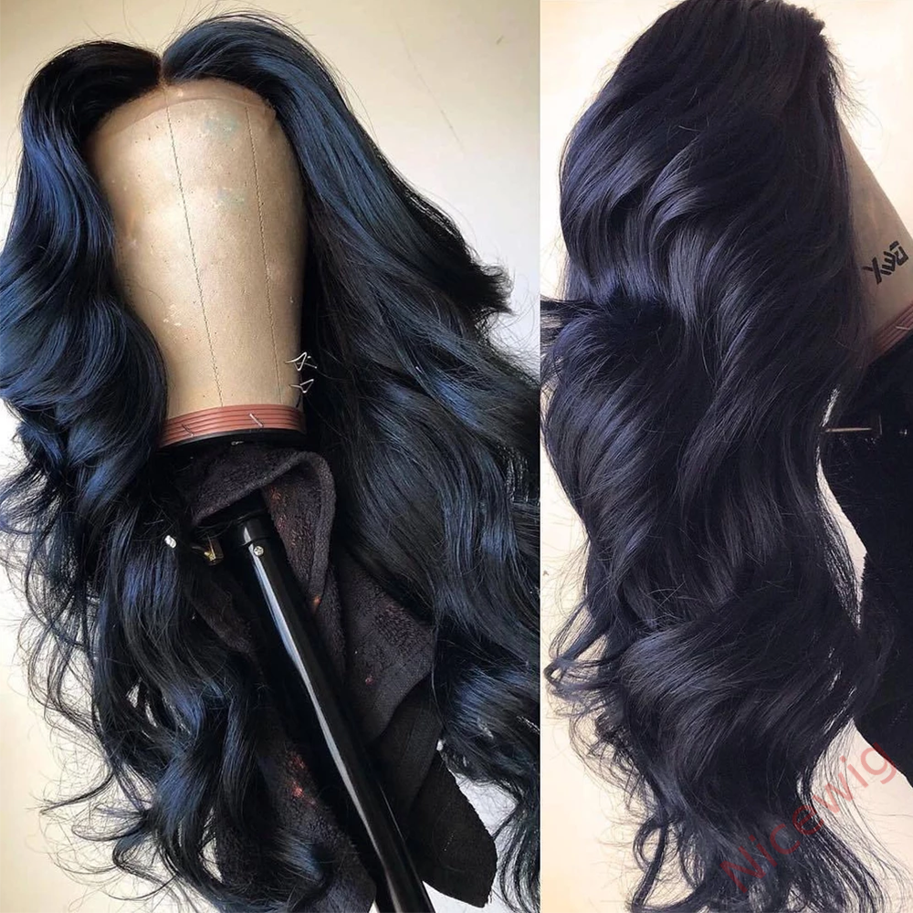 Black Long Brazilian Body Wavy Wigs
