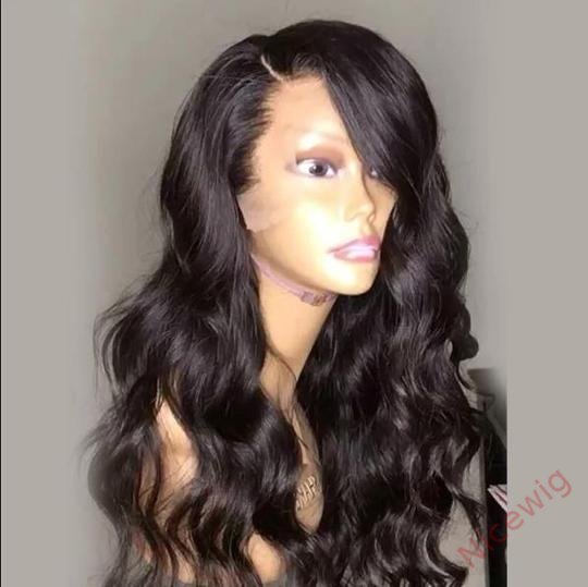 Brazilian Long Hair Black Body Wave Wig