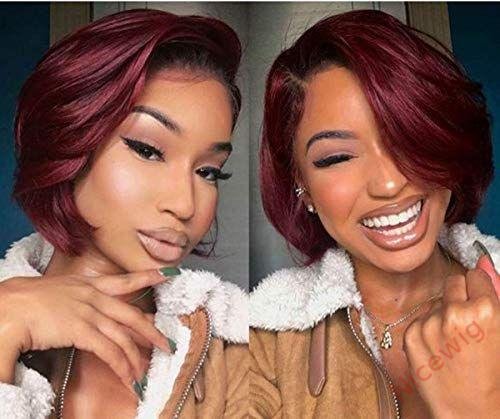 Glueless Brazilian Straight Hair Short BOB Wigs Lady Wig
