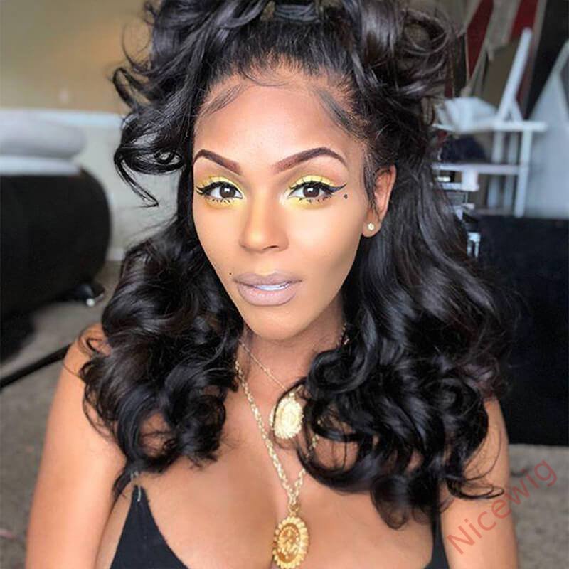 Medium Hiar Bob Body Wave Wig For Women