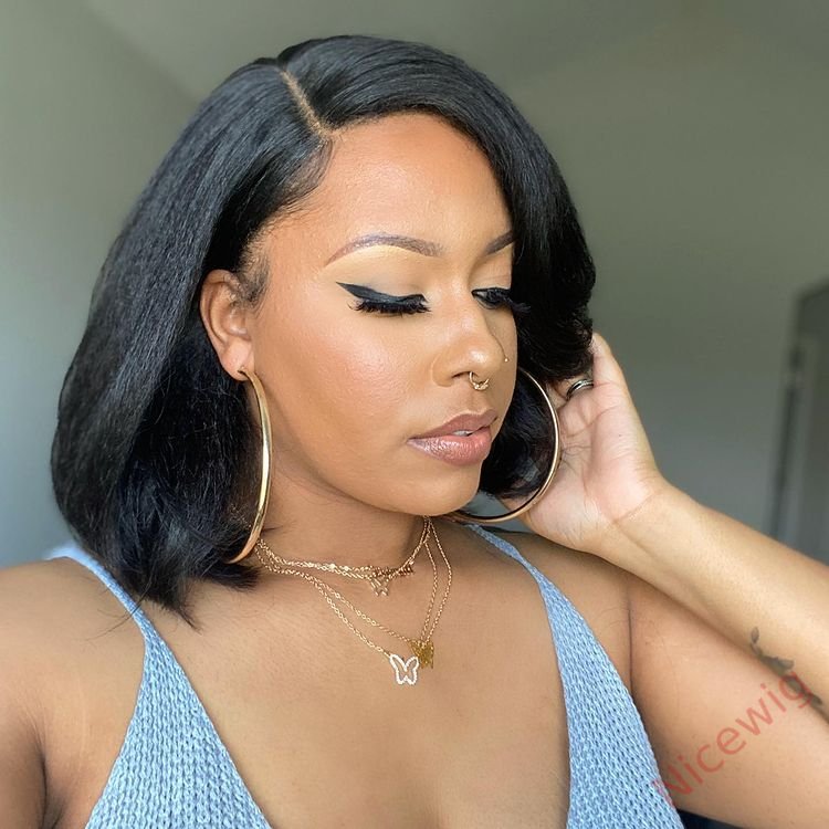 Lovely Natrual Short Bob Body Wave Wig For Women