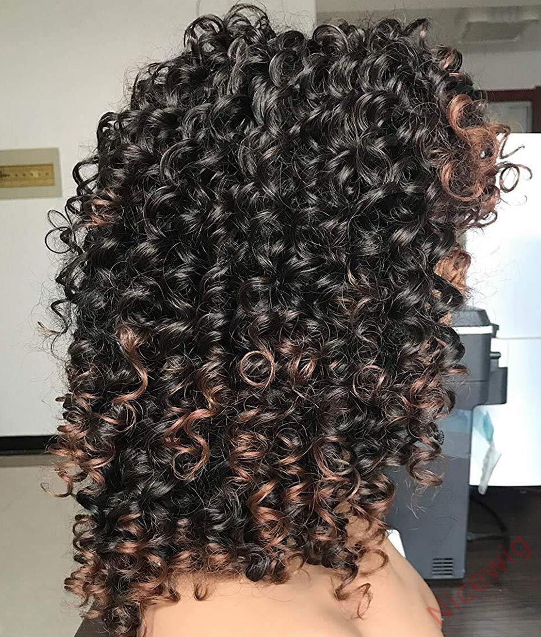 New Fashion Summer Natural Curly Wig With Bangs