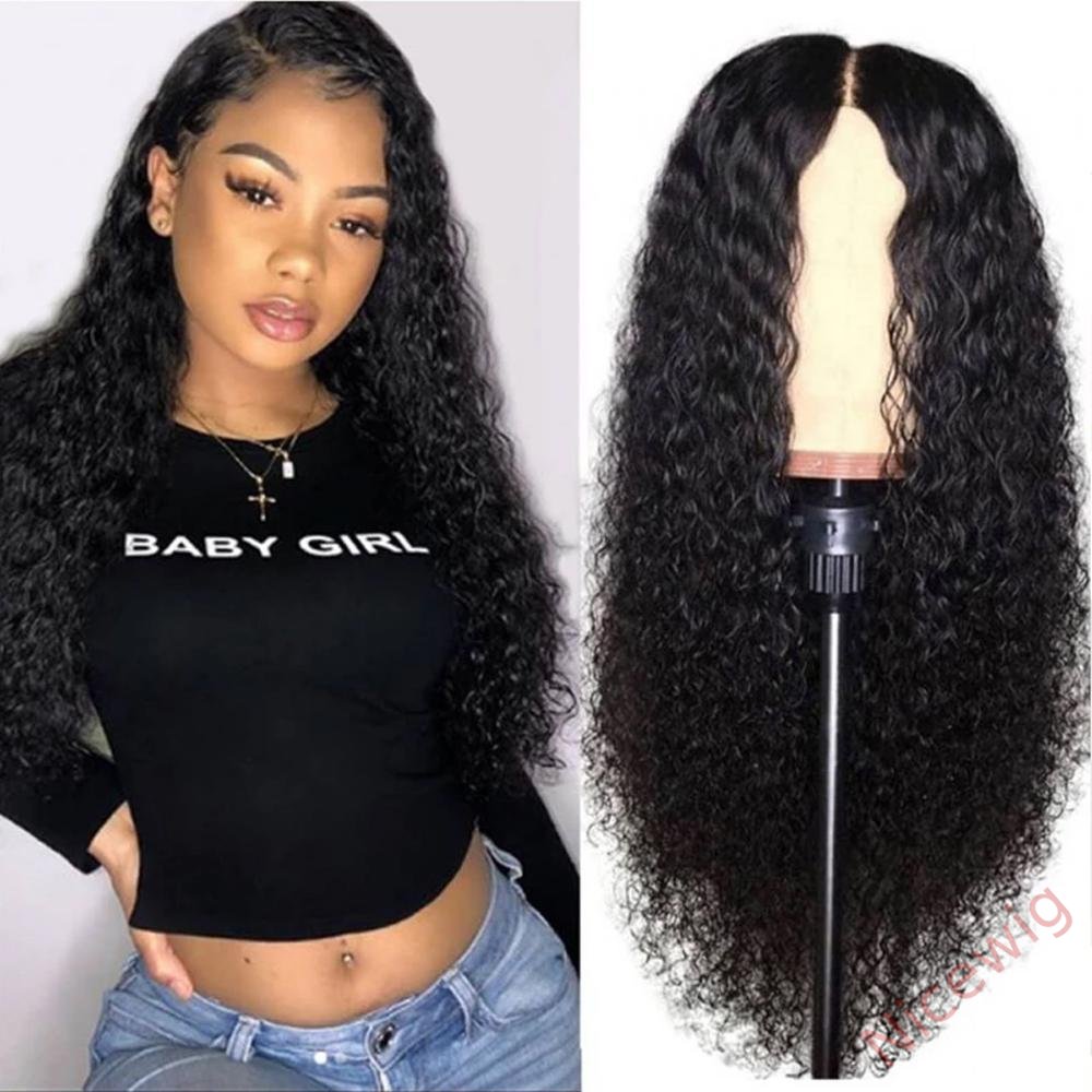 Brazilian Black Water Wave Long Curly Wig
