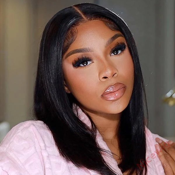 Lovely Natrual Bob Styles Silky Straight Hair Wig