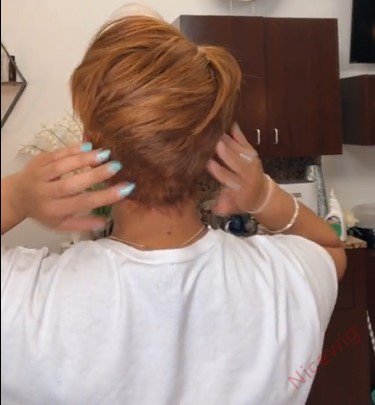 Light Brown Short Pixie Wig Bob Straight Hair