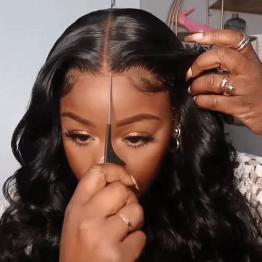 New Glueless Nature Black Beautiful Loose Wave Long Wig