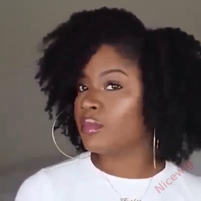 Super Fluffy Afro Kinky Curly Wigs Black Explosive Hair