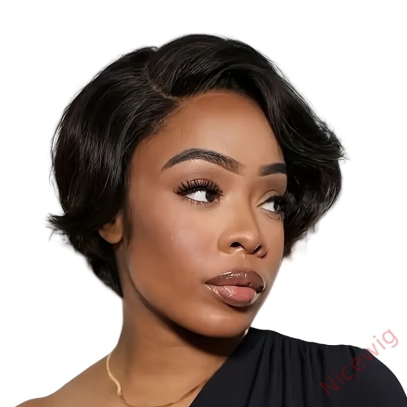 New Glueless 6 Inch Short Wig Bob Straight Hair Wig