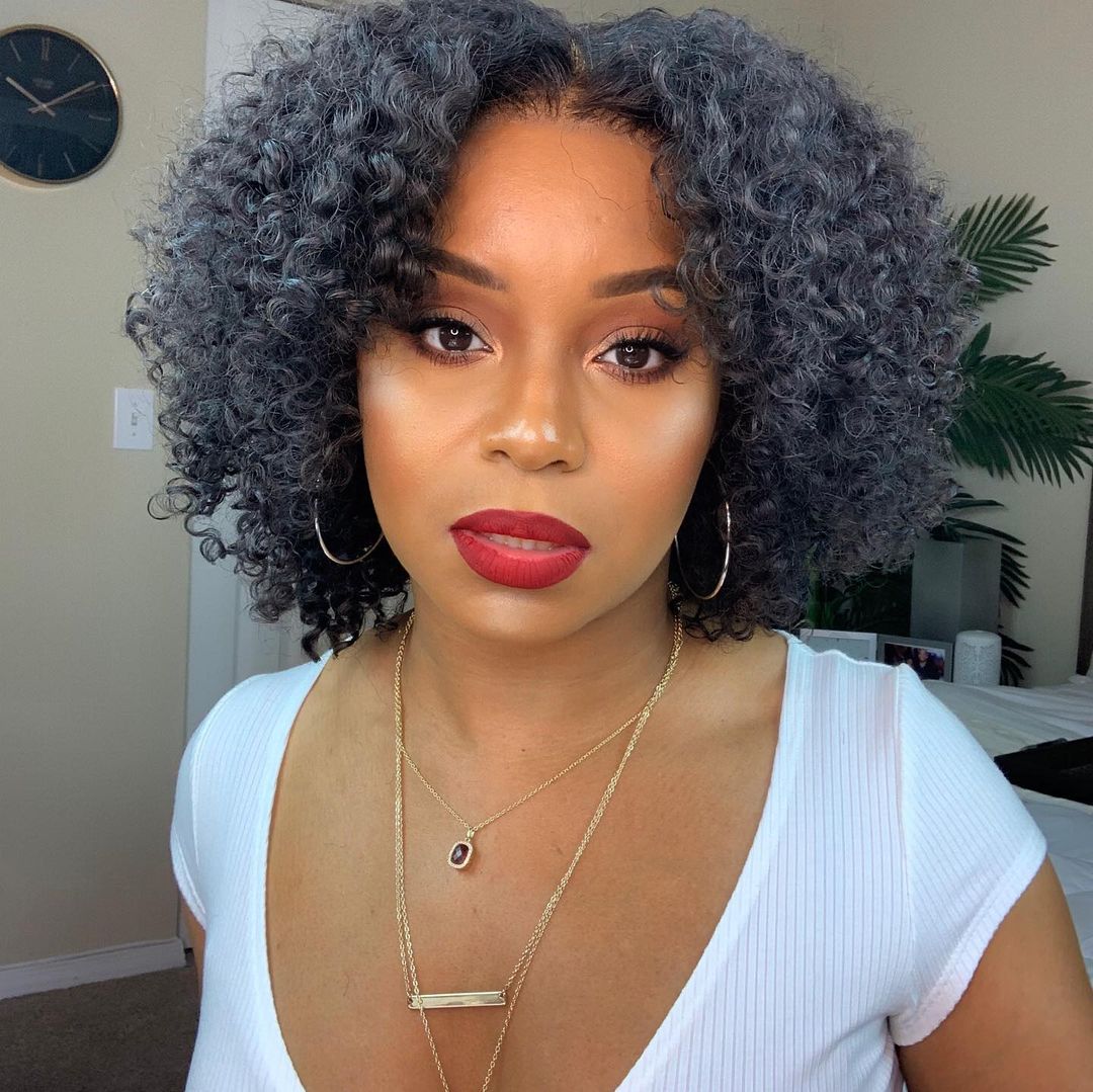 Short Kinky Curly Bob Wigs with Bouncy Curls Hair