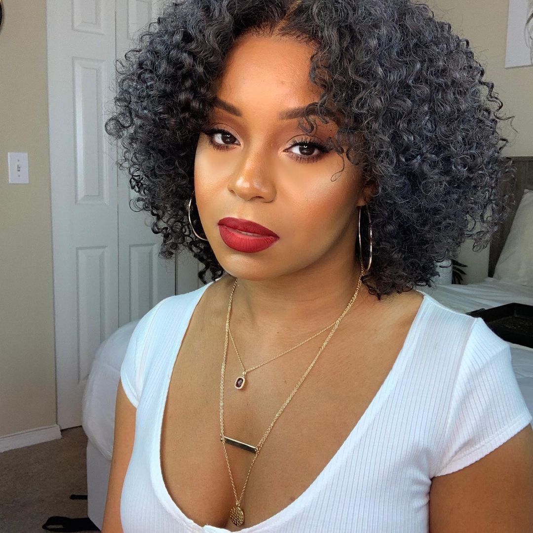 Short Kinky Curly Bob Wigs with Bouncy Curls Hair