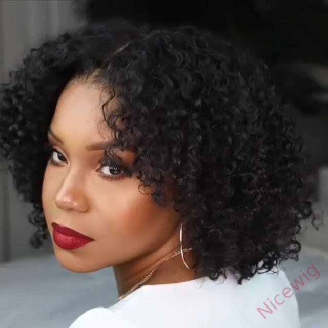 Super Fluffy Afro Kinky Curly Wigs Black Hair