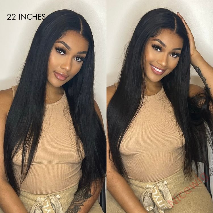 Glueless New Black Natural Hairline Long Hair Straight Wig