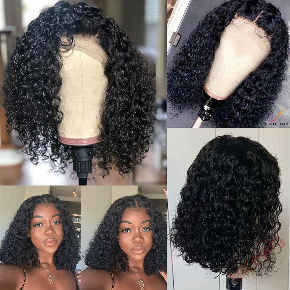 Natural Black Medium Hiar Short Bob Wig For Women