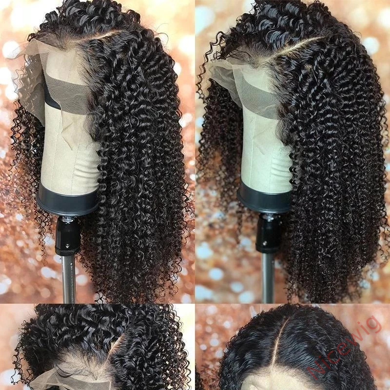 Classical Black Short Bob Hair Curly Wigs