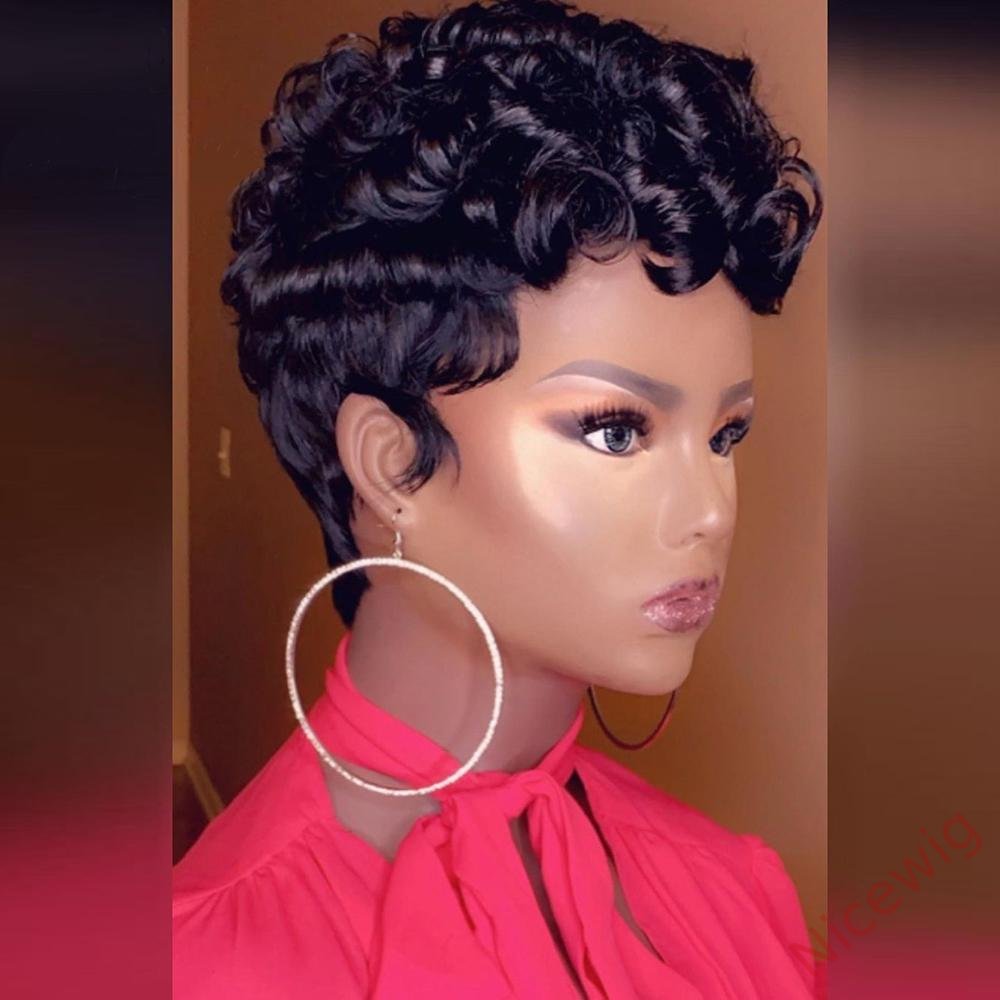 4Inch Short Curly Wave Wig