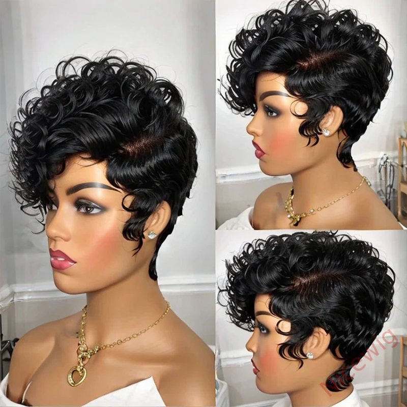 Best Design Africa Spiral Kinky Hair Short Curly Wig