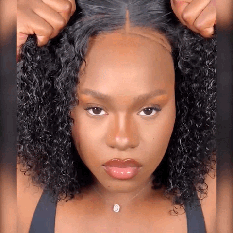 Glueless Super Fluffy Afro Kinky Curly Wigs Black Hair