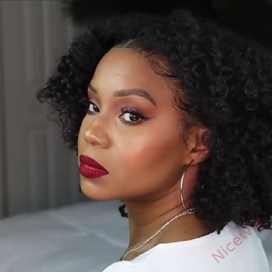 Super Fluffy Afro Kinky Curly Wigs Black Hair