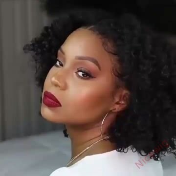 Short Kinky Curly Bob Wigs with Bouncy Curls Hair