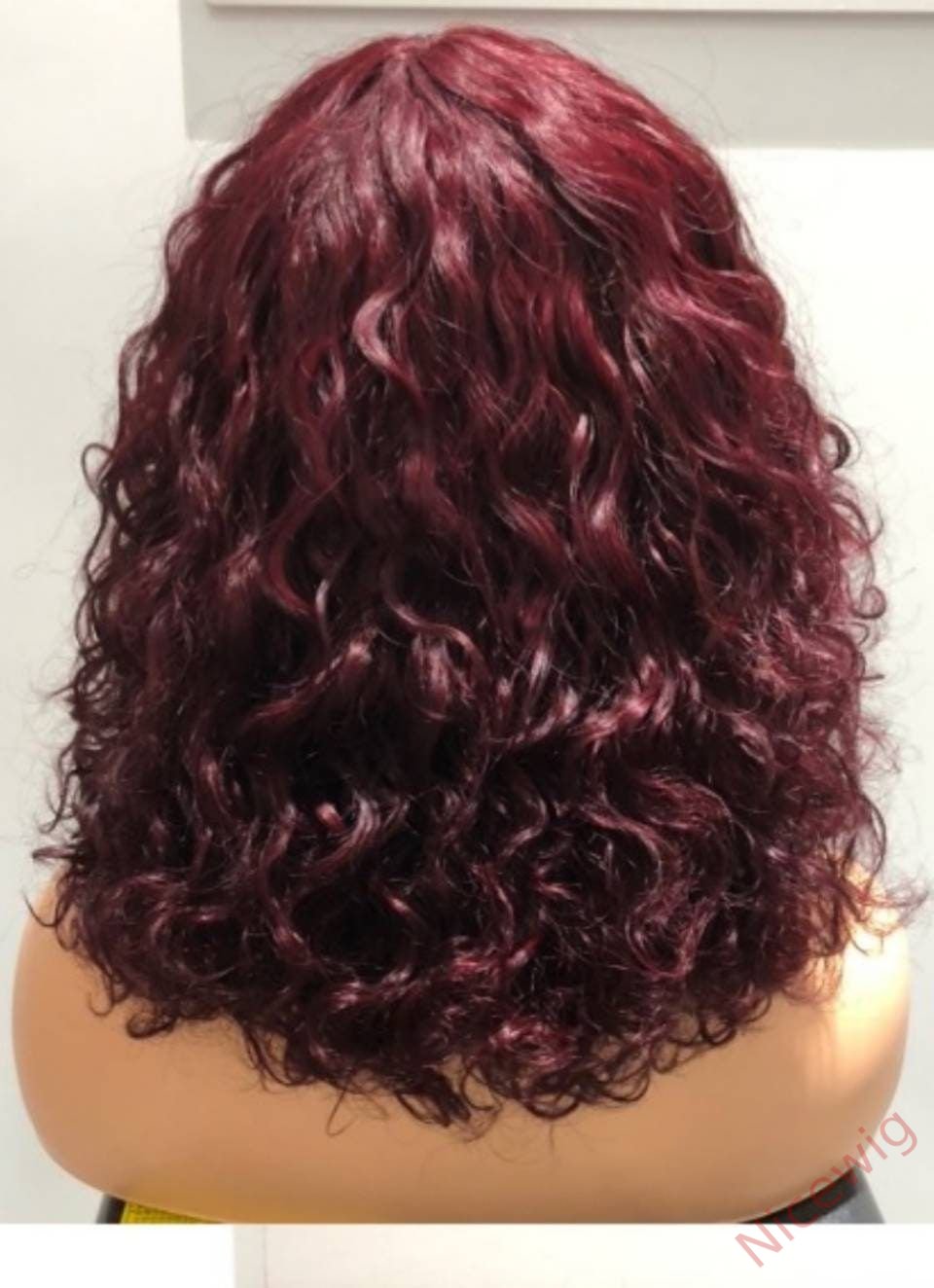Glueless Brazilian Curly Hair Wig With Bangs Glueless Wig