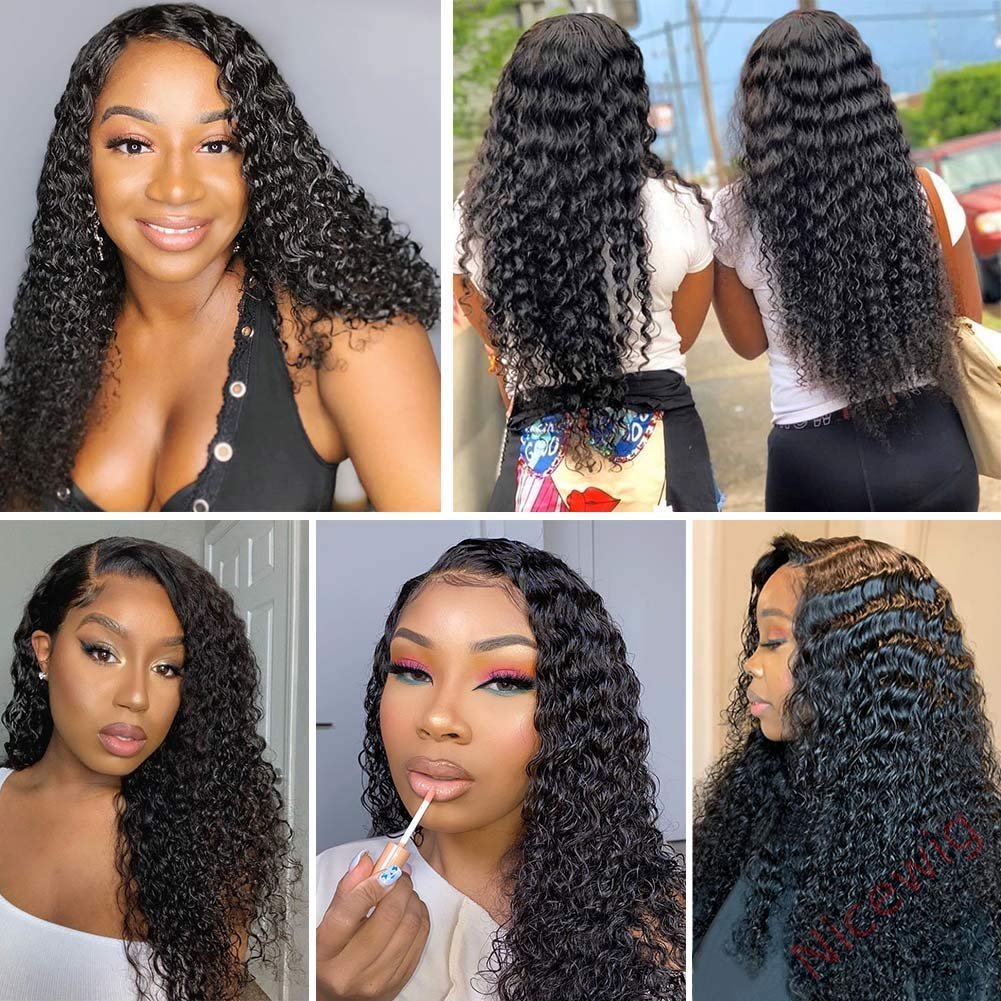 Brazilian Black Water Wave Curly Wig