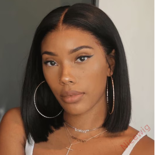 Glueless Lovely Natrual Bob Styles Silky Straight Hair Wig
