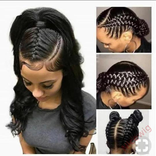Brazilian Long Hair Black Body Wave Wig