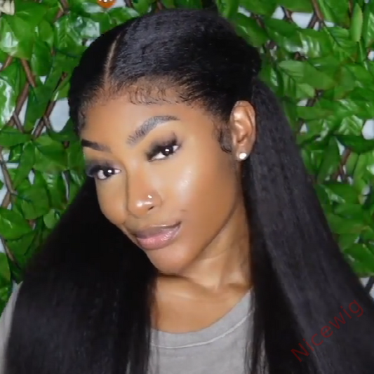 Hot Sale Glueless 200% Density Yaki Brazilian Straight Wig